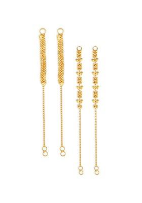 Pack Of 2 Gold Plated Classic Ear Cuff Chains