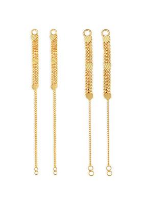 Pack Of 2 Gold Plated Classic Ear Cuff Chains