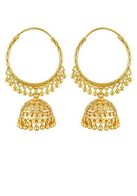 Gold Plated Dome Shaped Jhumkas Earrings