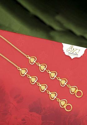 Gold Plated Heart Shaped Ear Cuff Earrings