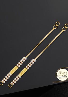 Gold Plated Contemporary Shaped Ear Cuff Earrings