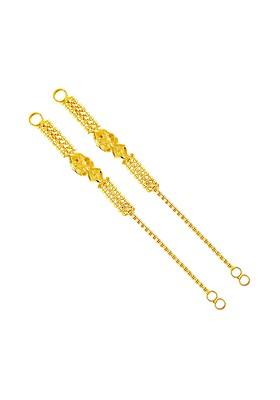 Gold Plated Contemporary Shaped Ear Cuff Earrings