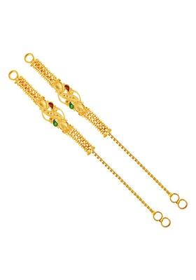 Gold Plated Contemporary Shaped Ear Cuff Earrings