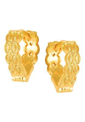 Gold Plated Circular Hoop Earrings