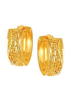 Gold Plated Circular Hoop Earrings