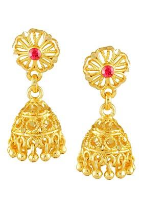 Gold Plated Dome Shaped Jhumkas Earrings