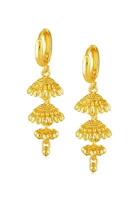 Gold Plated Dome Shaped Jhumkas Earrings