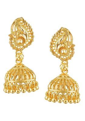 Gold Plated Dome Shaped Jhumkas Earrings