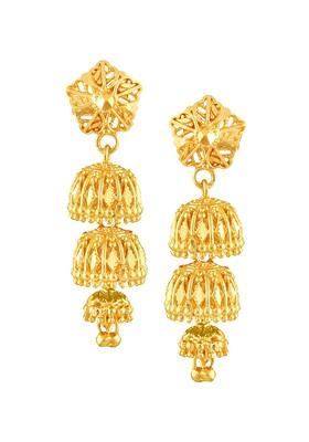 Gold Plated Dome Shaped Jhumkas Earrings