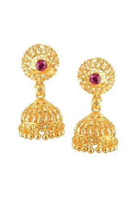 Gold Plated Dome Shaped Jhumkas Earrings