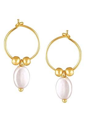 Kids Set Of 6 Gold Plated Teardrop Shaped Hoop Earrings