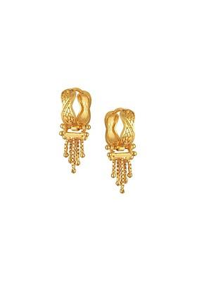 Contemporary Gold Plated Chandbalis Studs Earrings