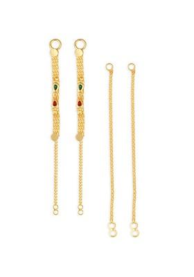 Set Of 2 Gold Plated Ear Cuff Ear Chain
