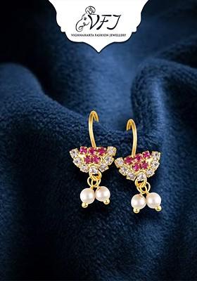 Gold Plated Teardrop Shaped Ear Cuff