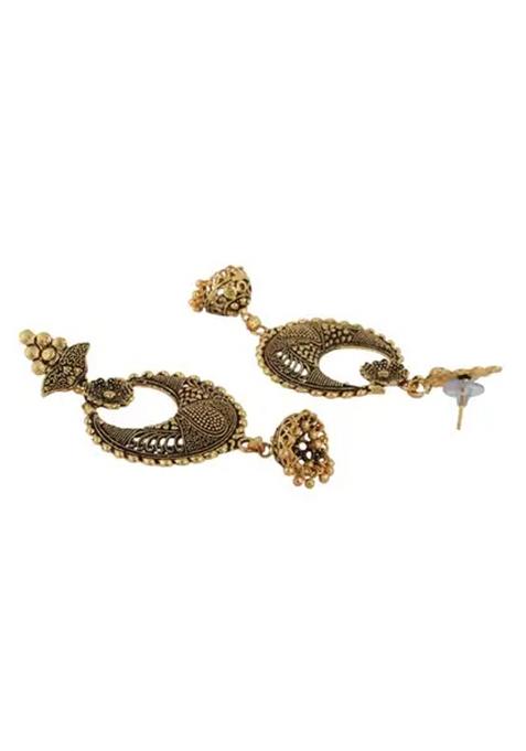 Traditional Gold Plated Enamelled Party Wear Earring