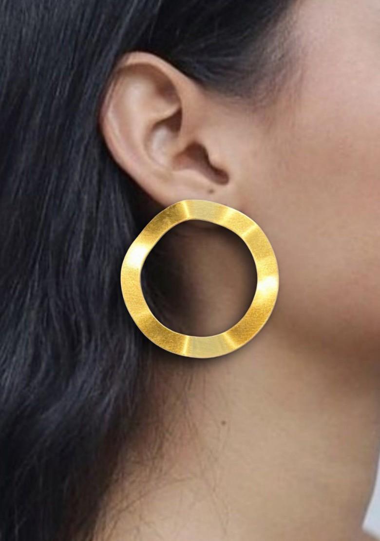 Contemporary Hoop Earrings - Indya