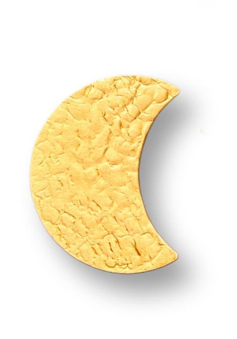 Gold Crescent Shaped Studs Earrings