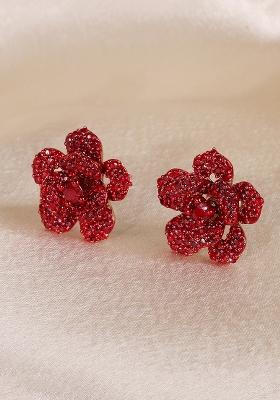 Women Floral Studs Earrings