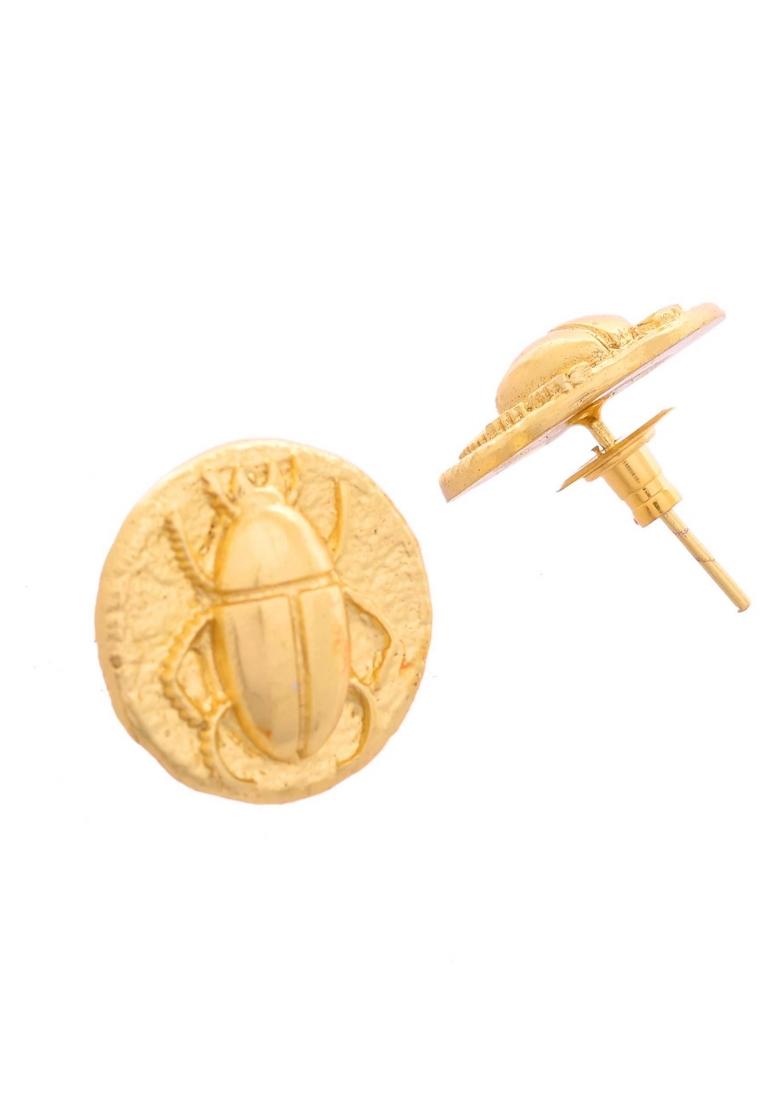 18K Gold Plated Designer Small Stud Earrings