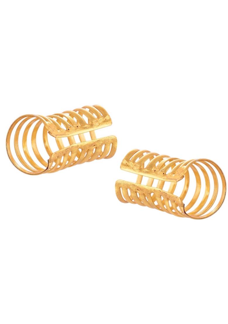 18K Gold Plated Circular Openable Ear Cuff