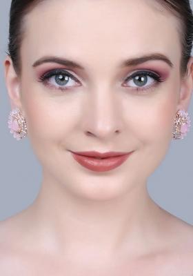 Light Pink Teardrop Earrings For Women