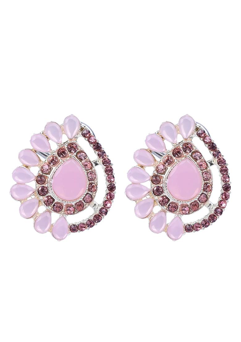 Light Pink Teardrop Earrings For Women