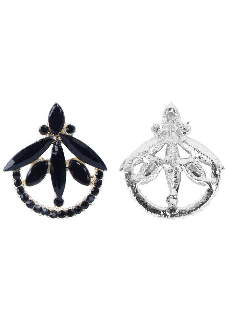 Black Arrow Oxidised Earrings For Women