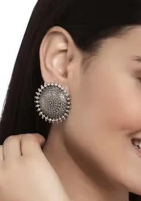 Cocktail Style Oxidised Earrings For Women