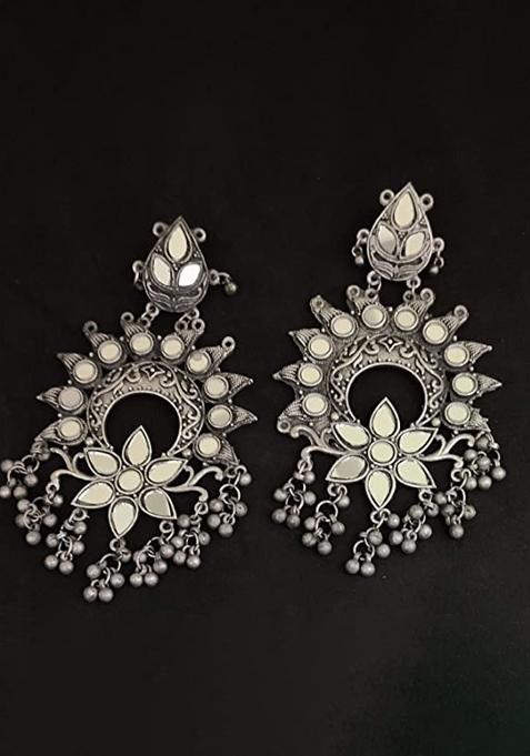 Kundan Heavy Design Oxidised Earrings For Girls