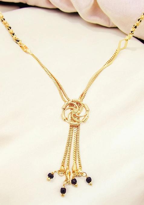 Gold Plated Knot Dangle Mangalsutra