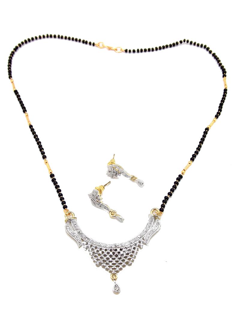 Gold Plated American Diamond Mangalsutra