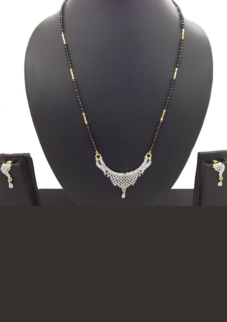 Gold Plated American Diamond Mangalsutra