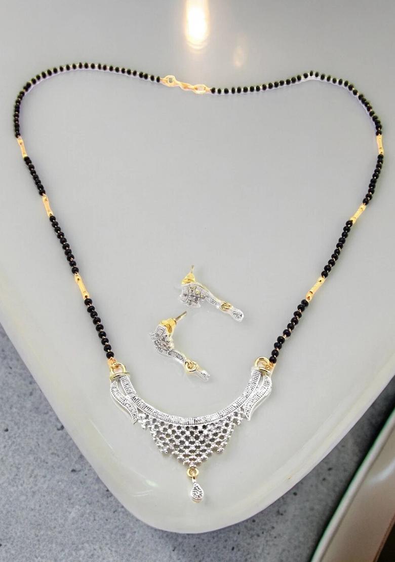 Gold Plated American Diamond Mangalsutra