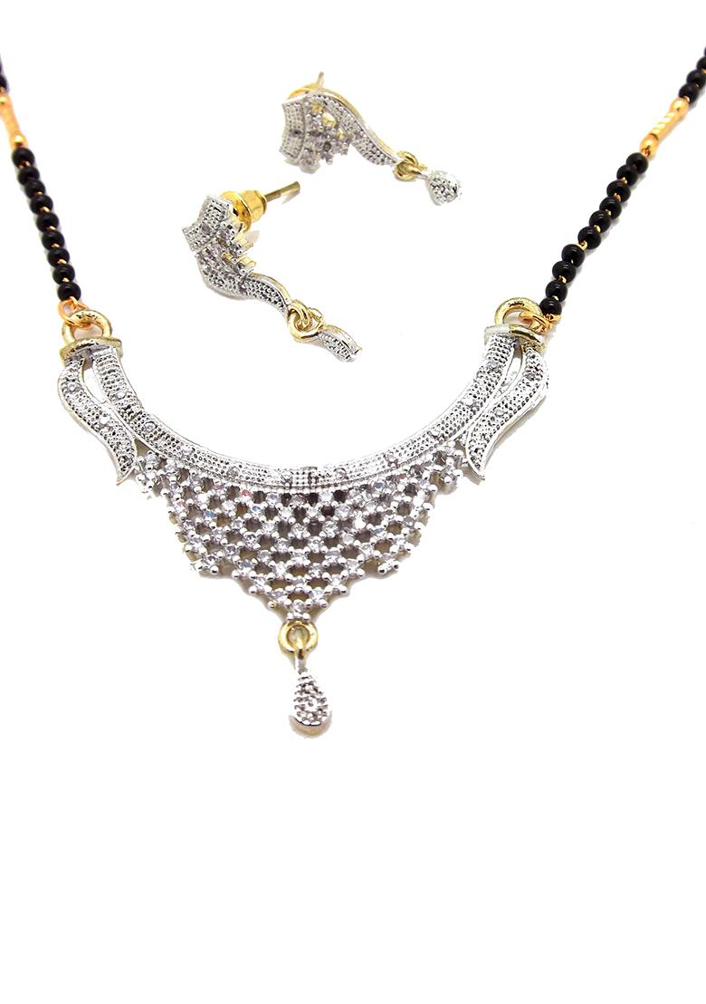 Gold Plated American Diamond Mangalsutra