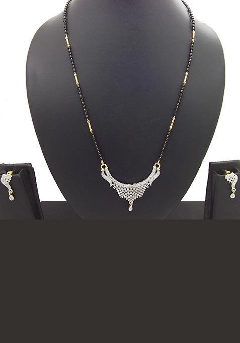 Gold Plated American Diamond Mangalsutra