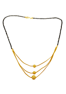 Gold Plated Three Layer Mangalsutra