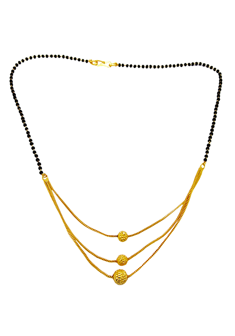 Gold Plated Three Layer Mangalsutra