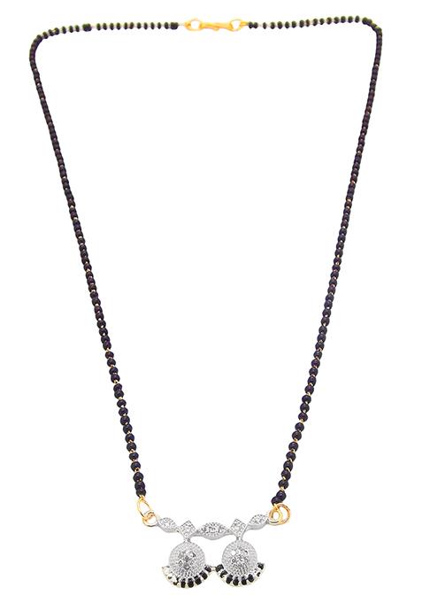 Gold Plated American Diamond Mangalsutra