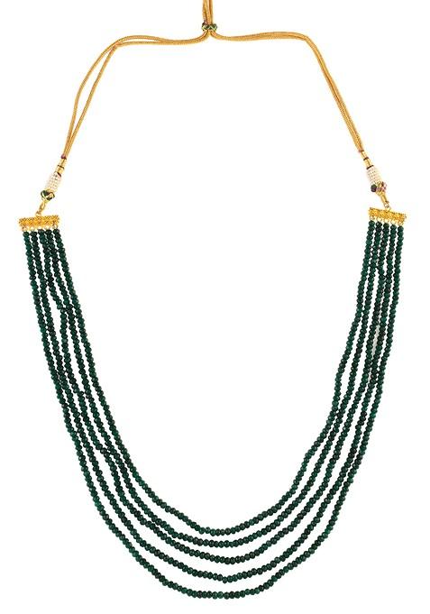 Emerald Green Onyx Bead Necklace