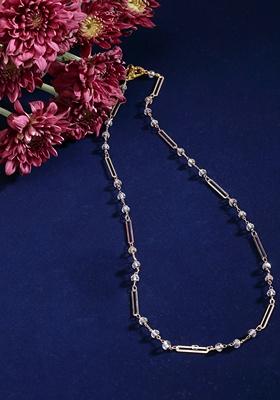 White Gold Plated Pearl Natural Stone String Necklaces