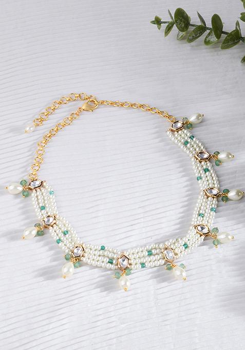 Gold Plated Pearl Purity Necklace