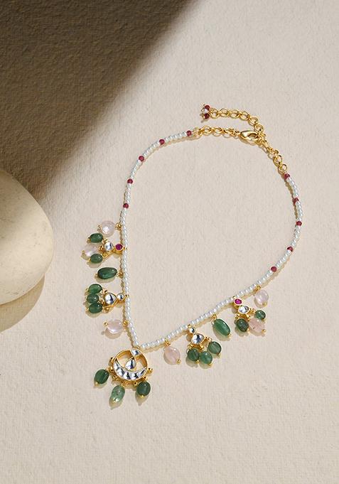 Gold Plated Bead Necklace