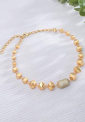 Gold Plated Bead Necklace