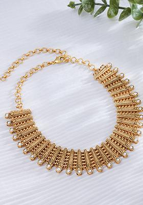 Gold Plated Golden Spread Necklace
