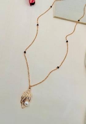 Rose Gold Plated Cubic Zircon American Diamond Mangalsutra