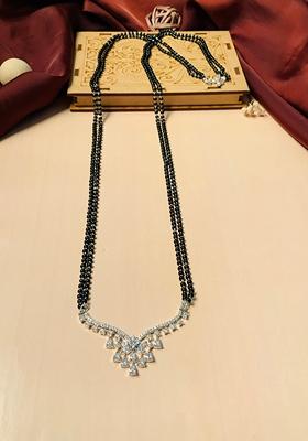 Silver Plated Cubic Zircon American Diamond Mangalsutra