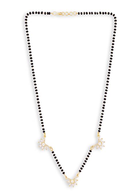 Gold Plated Cubic Zircon American Diamond Mangalsutra