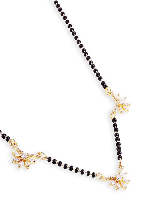 Gold Plated Cubic Zircon American Diamond Mangalsutra