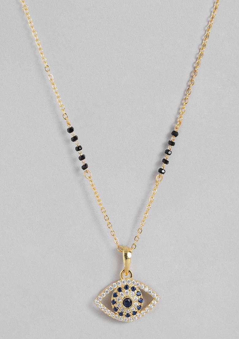 Gold Plated Cubic Zircon American Diamond Mangalsutra