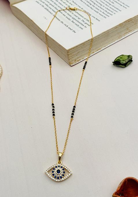 Gold Plated Cubic Zircon American Diamond Mangalsutra